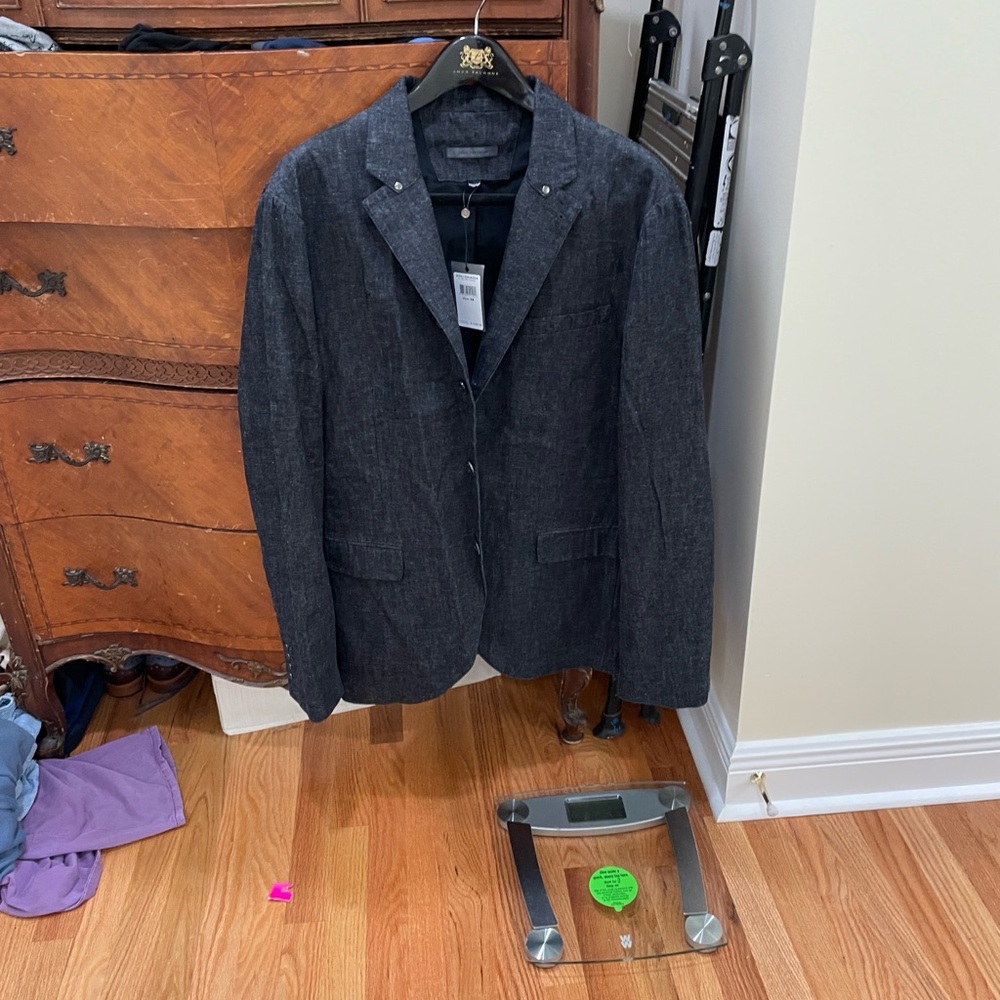 John Varvatos Black/Gray Blazer